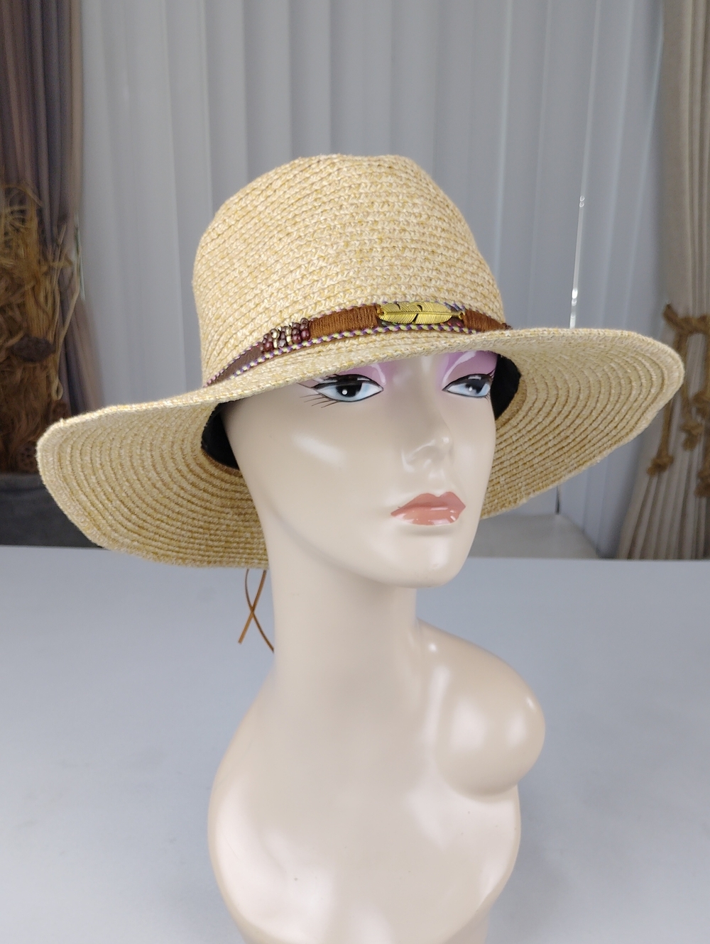 Lvaiz Wide Brim Straw Hat.